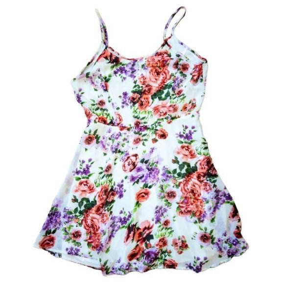 2/15$ or 3/20$ Floral Print Sun Dress SZ M - Picture 3 of 6